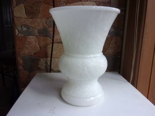 Vintage White Milk Glass Vase Extra Large