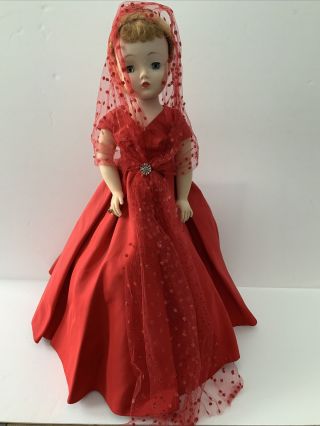 Vintage Madame Alexander Cissy Doll Lady In Red Htf