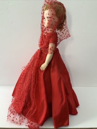 Vintage Madame Alexander Cissy Doll LADY IN RED HTF 5