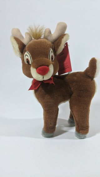 Vintage Rudolph The Red Nosed Reindeer Plush By Applause 10  EUC Stuffed Animal 2