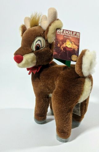Vintage Rudolph The Red Nosed Reindeer Plush By Applause 10  EUC Stuffed Animal 3
