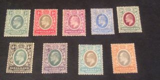 Somaliland Protectorate 1904 Kevii Sg 32 - 40 1/2a - 12 Annas W/m Crown Ca Lmmint