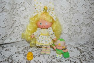 Vintage 1984 Strawberry Shortcake Doll Tulip Berrykin Rare Euc