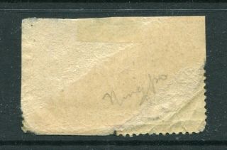 1907/11 Hong Kong KEVII 2c,  20c stamps on Piece with 1913 Ningpo CDS Pmk 3