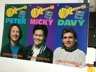 The Monkees “peter,  Micky,  Davy” Promo Poster