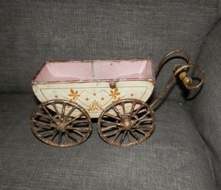 Antique Marklin Pram Doll Carriage Buggy German Toy Hard To Find 2