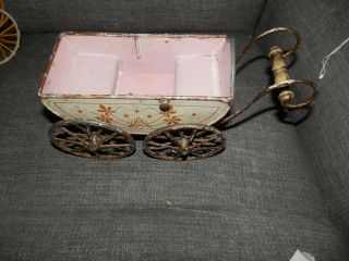 Antique Marklin pram doll carriage buggy German toy hard to find 2 5