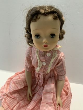 Vintage Madame Alexander Doll Cissy Brunette Pretty Needing Tlc 7