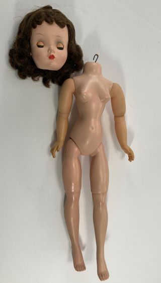 Vintage Madame Alexander Doll Cissy Brunette Tlc Good Body Head 2