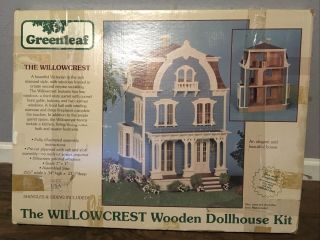 Greenleaf Dollhouse Kit The Willowcrest Wooden Dollhouse Kit (rare/unassembled)