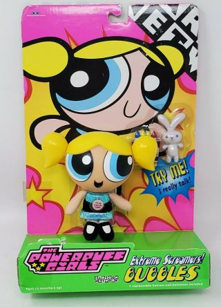 The Powerpuff Girls Extreme Screamers " Bubbles " Sounds Rare 2000