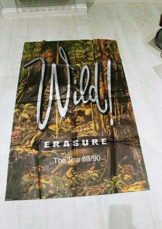 Erasure Wild Tour Billboard Poster,  Programme,  Stubs 1989/1990