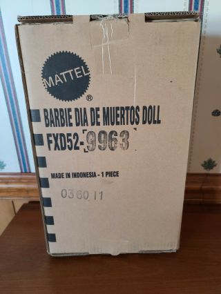 Barbie Doll - Dia De Los Muertos (day Of The Dead) 2019 Nrfb In Good Shipper