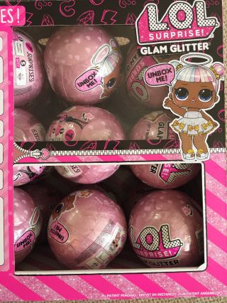 (18) L.  O.  L.  Surprise Doll GLAM GLITTER SERIES Display FULL Case Box LOL In Hand 6