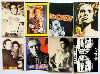 Sex Pistols Postcards 8 X Vintage Sex Pistols Postcards Punk