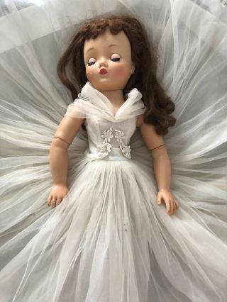 Cissy Bride Doll Tagged Wedding Gown Dress Madame Alexander And Lace Teddy 1958