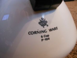 CORNING WARE 6 CUP TEAPOT,  P - 104,  SPICE OF LIFE,  METAL LID, 3
