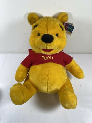 Vintage Winnie The Pooh Bear Jumbo 20” Plush Stuffed Disney Mattel W/tags D5