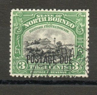 North Borneo Sg D 77 1930 Perf 12.  5 Postage Due Local Overprint Fine