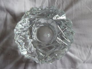 KOSTA BODA large Snowball Ice Crystal Candle Holder.  made in Sweden 2
