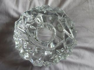 KOSTA BODA large Snowball Ice Crystal Candle Holder.  made in Sweden 3