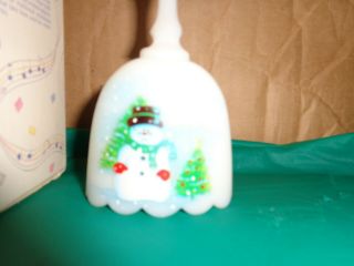 Fenton Festi - Bell Musical Hand Painted Frosty the Snowman Bell 2