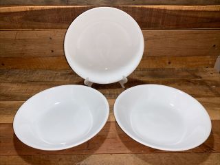Set Of 3,  Corelle White Individual Pasta Bowls 8 1/2 "