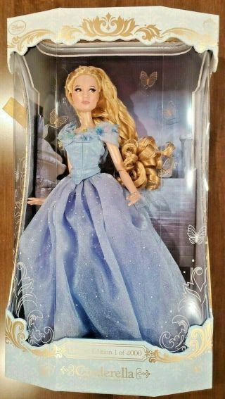 Disney Store Live Action Cinderella Doll 17 " Limited Ed 4000 Lily James