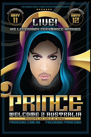 Prince : Australian Concert Tour Poster