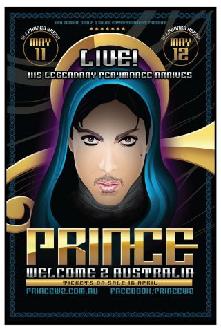 Prince : Australian Concert Tour Poster 2