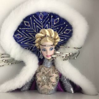 2001 Bob Mackie Fantasy Goddess Of The Arctic Barbie Collector Doll Mattel 2