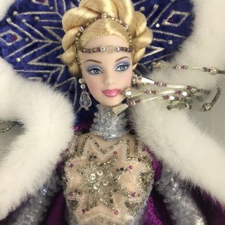 2001 Bob Mackie Fantasy Goddess Of The Arctic Barbie Collector Doll Mattel 3