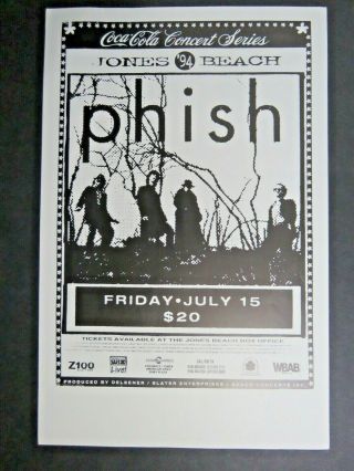 Phish Concert Poster:jines Beach Nyc 1994