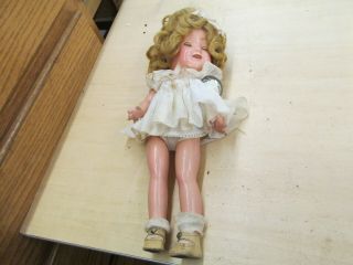 Vintage Shirley Temple 12 Tall Composite Doll