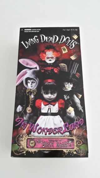 Mezco Living Dead Dolls Alice In Wonderland White Rabbit