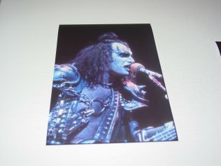Kiss 8x12 Photo Gene Simmons Live Fire Concert Creatures Of Night Album Tour 21