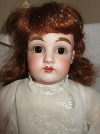 24 " Antique Kestner 154 German Bisque Doll,  Sleep Eyes,  Antique Clothing