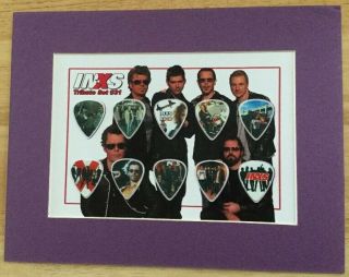 Inxs Matted Picture Guitar Pick Tribute Never Tear Us Apart Girl