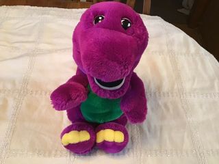 Vintage 1992 Dakin Barney The Purple Dinosaur Plush 15 " Tall Lyons