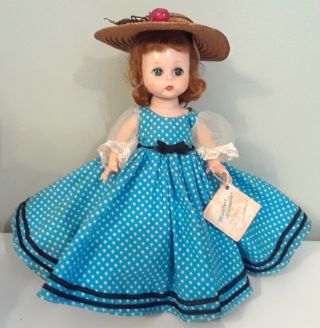 Vintage 1950s Madame Alexander Kins 8 " Wendy Doll Little Edwardian 1954 Slw