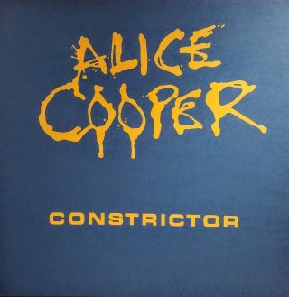 ALICE COOPER ' CONSTRICTOR ' Album Poster Flat Suitable for Framing 1986 2