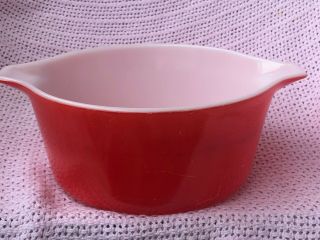 Vintage Pyrex Casserole Dishe Red 474 No Lid