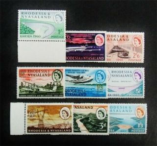 Nystamps British Rhodesia & Nyasaland Stamp 172//182 Og Nh $30 J22y870