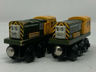 Thomas & Friends Wooden Railway - Iron Bert & Iron Arry - 2003 - Vguc