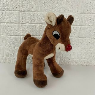 Rudolph The Red Nosed Reindeer Plush 12 " Dan Dee Not Sings Lights Up