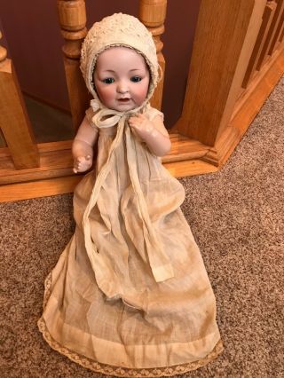 Adorable 18 " Antique Bisque Head German Kestner Baby Infant Character Doll Nr