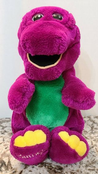 Vintage 1992 Lyons Group Barney The Purple Dinosaur Plush 13 " Toy.