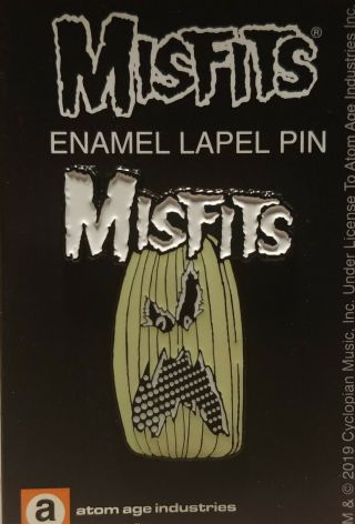 Misfits Hallowen Glow In The Dark Enamel Pin Horror Punk