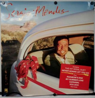 Sergio Mendes S/t Promo Poster A&m 4984 1983 Good,  Cond 24 " X24 "