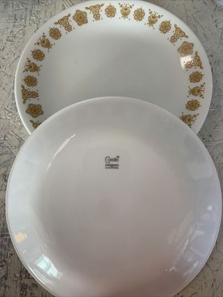 Set Of 6 Corelle Corning Livingware Butterfly Gold Salad Plates -